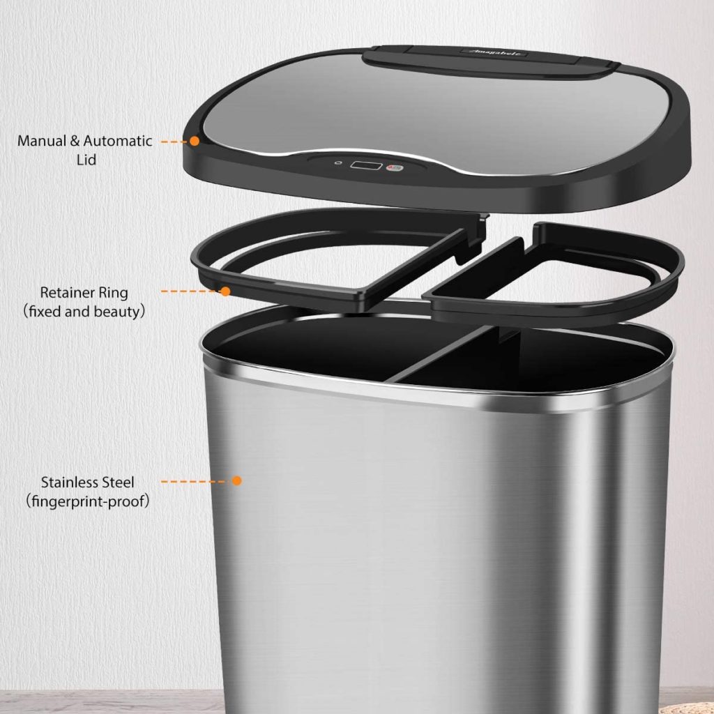 Cubo de basura automático de reciclaje Amagabeli Enlace Amazon