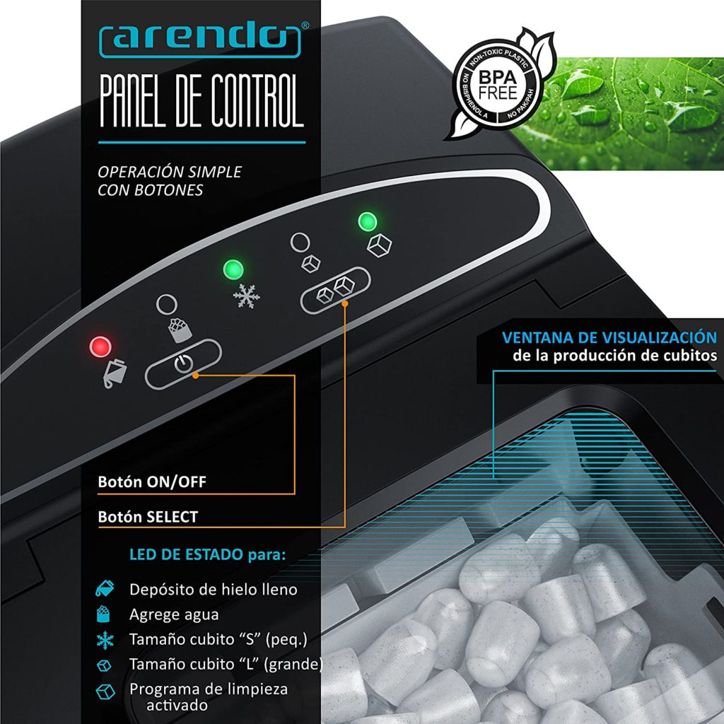 Máquina de cubitos de hielo Arendo Enlace Amazon