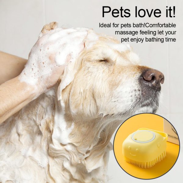 Cepillo de silicona para lavados de mascotas